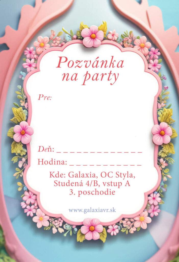 Detská oslava pozvanka na stiahnutie