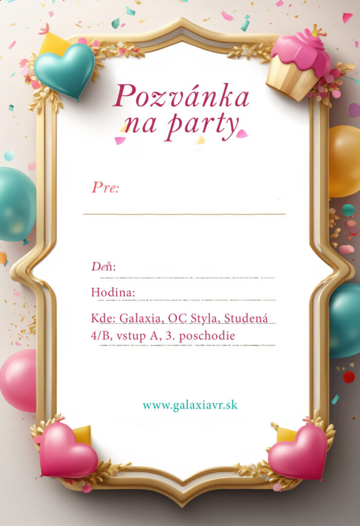 Detská oslava pozvanka na stiahnutie