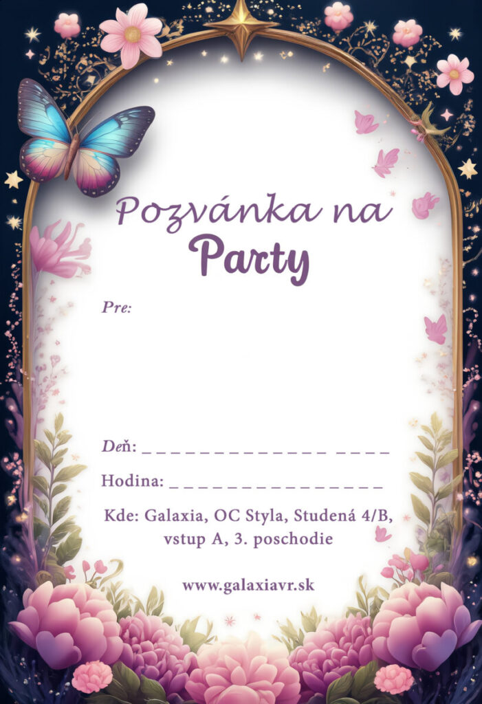 Detská oslava pozvanka na stiahnutie