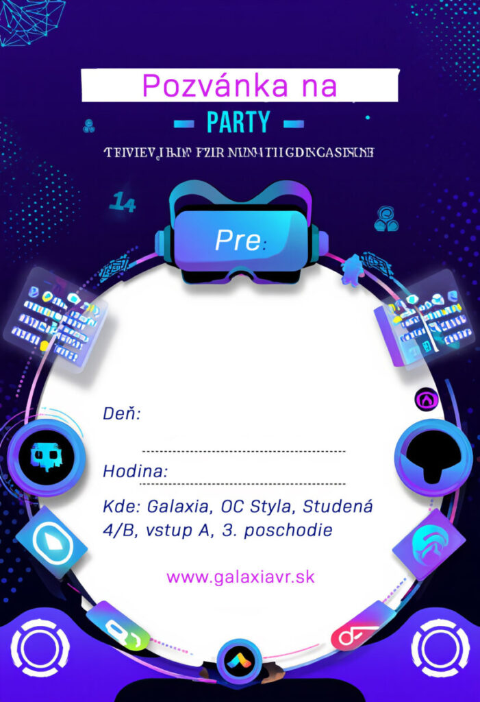 Detská oslava pozvanka na stiahnutie