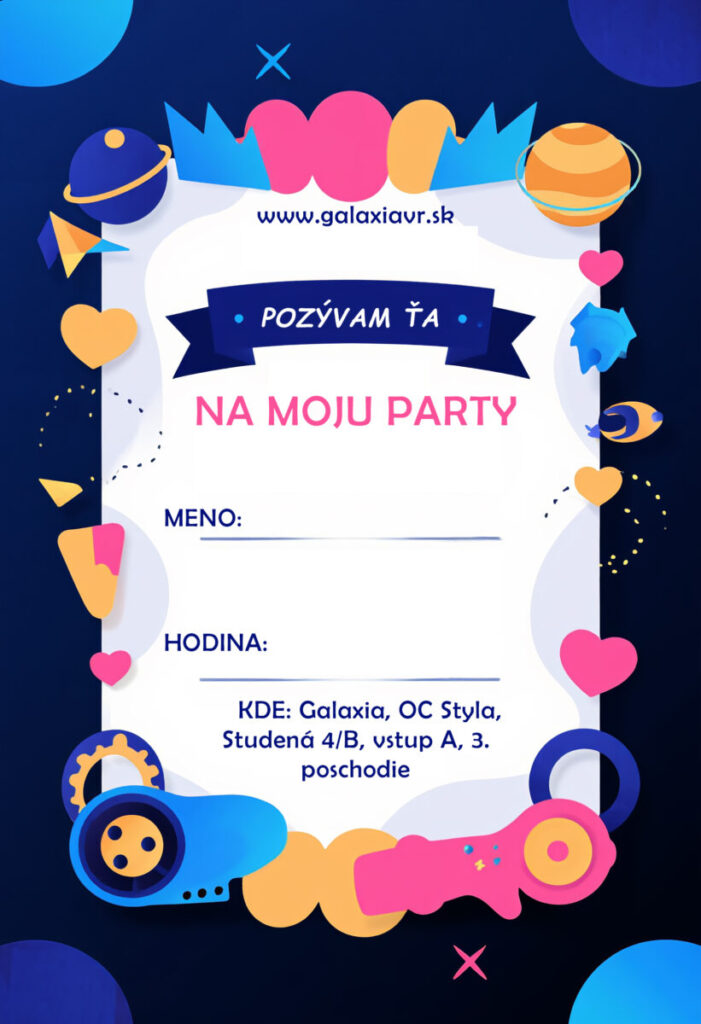 Detská oslava pozvanka na stiahnutie